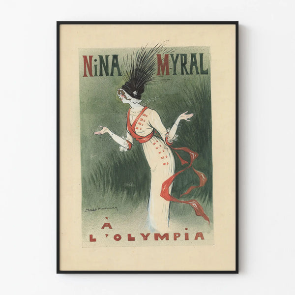 Vintageposter av Nina Myral på Olympia