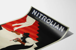 Vintageaffisch Nitroliam - Annonsaffisch för konstnärlig konststil