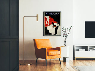 Vintageaffisch Nitroliam - Annonsaffisch för konstnärlig konststil