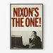 Vintageposter Nixon's The One för retro väggdekoration