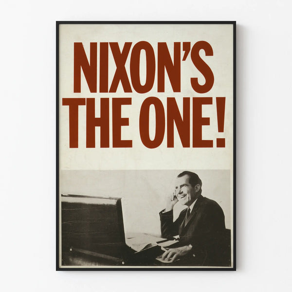 Vintageposter Nixon's The One för retro väggdekoration
