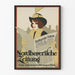 Vintageaffisch Nordbayerische Zeitung väggdekoration