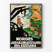 Vintageposter för utställning i Norge 1914 Kristiania