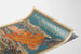 Vintage dekorativ poster Norge i september