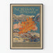 Vintage dekorativ poster Norge i september