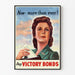 Vintageposter för köp av vinstobligationer för väggdekoration