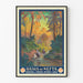 Vintageposter Oasis från Nefta, Tunisien 1925 – Väggdekoration i Art Déco-stil