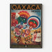 Vintageaffisch Oaxaca Mexiko - Färgglad väggdekoration