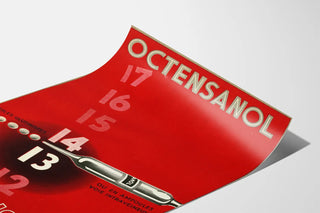 Vintageposter för Octensanol Hypotensiv Dekoration för Vägg