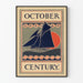 Vintageaffisch Segelbåt October Century