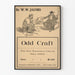Vintageposter Odd Craft av W. W. Jacobs med illustrationer av Will Owen