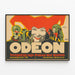 Vintageaffisch Odeon Vergnügungspalast Poster Väggdekoration — inramlat konstverk på väggen