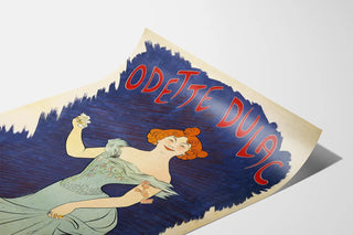Vintageposter Odette Dulac - Elegant retro väggdekoration