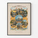 Vintageposter som illustrerar Old John Browns karriär