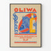 Vintageaffisch Olja Oliwa Spolem Dekorativ