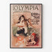 Vintageposter Olympia Juldröm - Väggdekoration Teater Pantomim