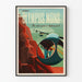 Retroposter Olympus Mons - Toppunktet på det högsta berget i solsystemet