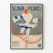Vintageposter av Sonja Henie, konstnärlig skridskoåkare