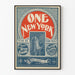 Vintageposter One New York Dekorativ
