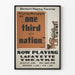 Vintageposter Teater Detroit Federal - En tredjedel av en nation