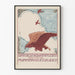 Vintageposter av Fokker Avions med flygande örn