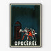 Vintageposter Opocérés - Illustration av riddare och befästning
