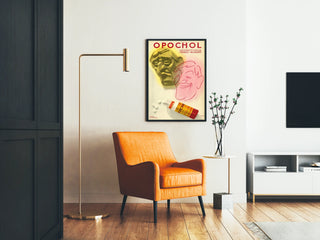 Vintageaffisch Opochol för lever- och gallvägsbesvär