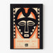 Dekorativ poster med afrikanskt maskeri vintage 1925 - Art déco-stil