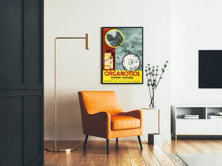 Vintageposter för Organotiol Svavel Naturlig Väggdekoration Vetenskap