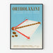 Vintage reklamposter Ortholaxine - Retro väggdekoration för apotek