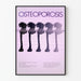 Poster Gradiente Benfärgad Osteoporos Vintage 1984