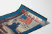 Vintageposter Our Flag Is There med amerikansk flagga