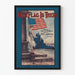 Vintageposter Our Flag Is There med amerikansk flagga