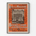 Vintageposter av maskiner för symaskiner Maison Amédée Maquaire