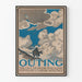 Vintageposter för Outing magazine av Caspar Whitney