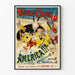Vintageaffisch Nouveau Cirque America - Retro väggdekoration