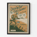 Vintageposter Over The Top Goes Sammy - Militärstil väggdekoration