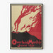 Vintageposter Overland Monthly juni 1895 - Retro vulkanisk väggdekoration