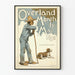 Vintageposter Overland Monthly maj 1895 - Historisk väggdekoration