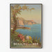 Vintageposter för Beaulieu-sur-Mer mellan Nice och Monte Carlo