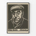 Porträttposter av Pablo Neruda - Vintage väggdekoration