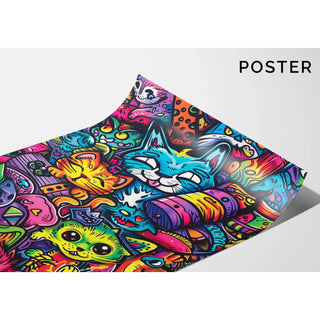 Tableau Pop Art - Jungle Féline | Reproduction Tableau Décoration murale affiche copie