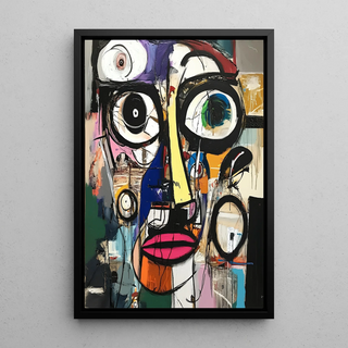 Tableau Street Art – Visage Fracturé