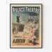 Vintageposter Palace Theatre La Troupe Hongroise - Konstnärlig väggdekoration