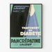Vintageposter för behandling av diabetes Pancreatinin Laleuf