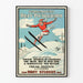 Vintageposter för skidåkning Paramount Bray-Pictograph 1920-talet