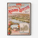 Vintageposter av Parc du Château de Maisons-Laffitte - Tomtmark för byggnation