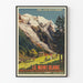 Vintageposter Le Mont-Blanc-tåget Paris-Lyon-Méditerranée