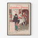 Vintageposter Philadelphia Sunday Press 1895 dekorativ