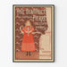 Vintageposter av Tandkrämspastan av Dr. Pierre
